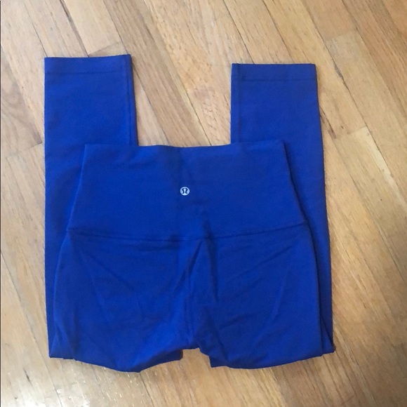lululemon athletica Pants - Cobalt blue lululemon crop leggings
